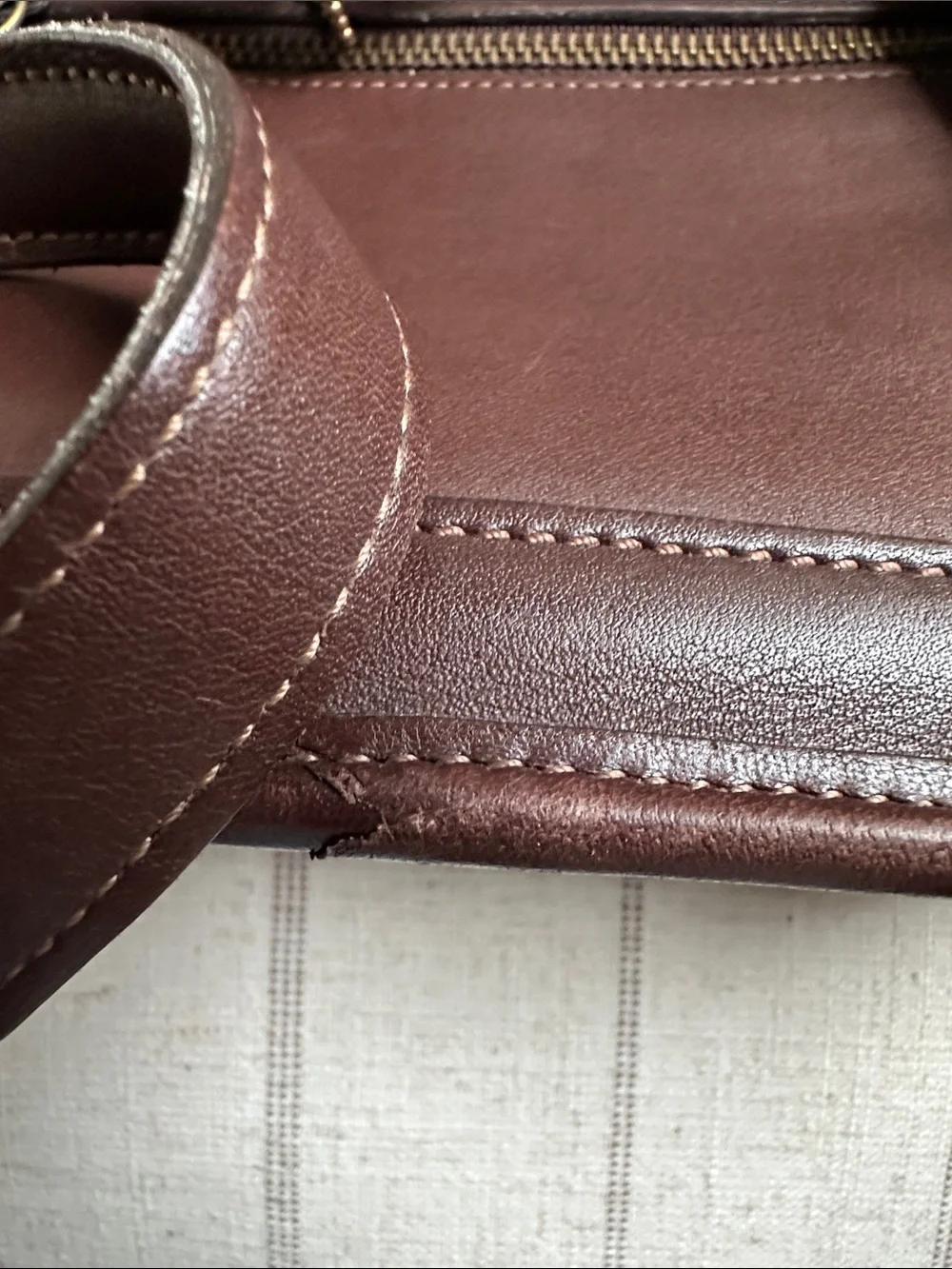 Coach Brown Leather Backpack